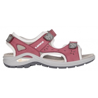 Lowa Sandały Urbano Nubuk skóra jagodowa/jasnoszara Damskie